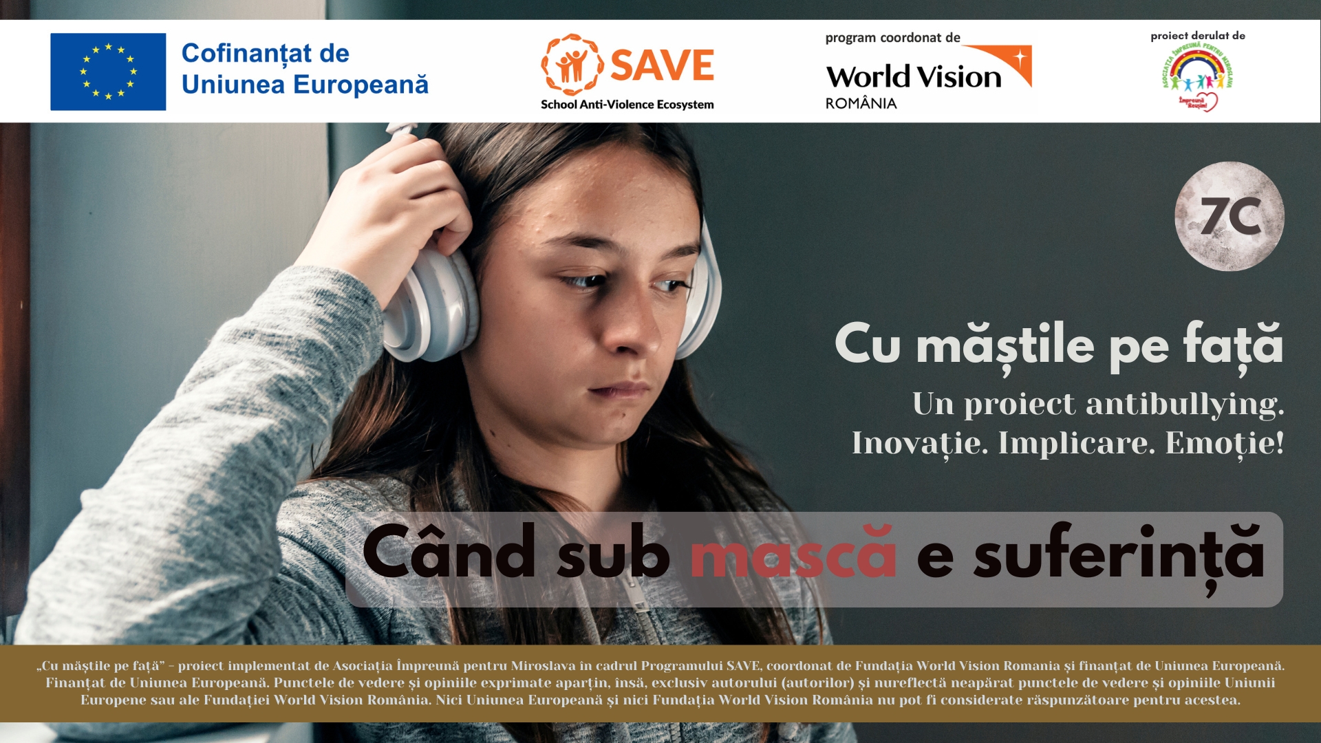 Când sub mască e suferință- 7C